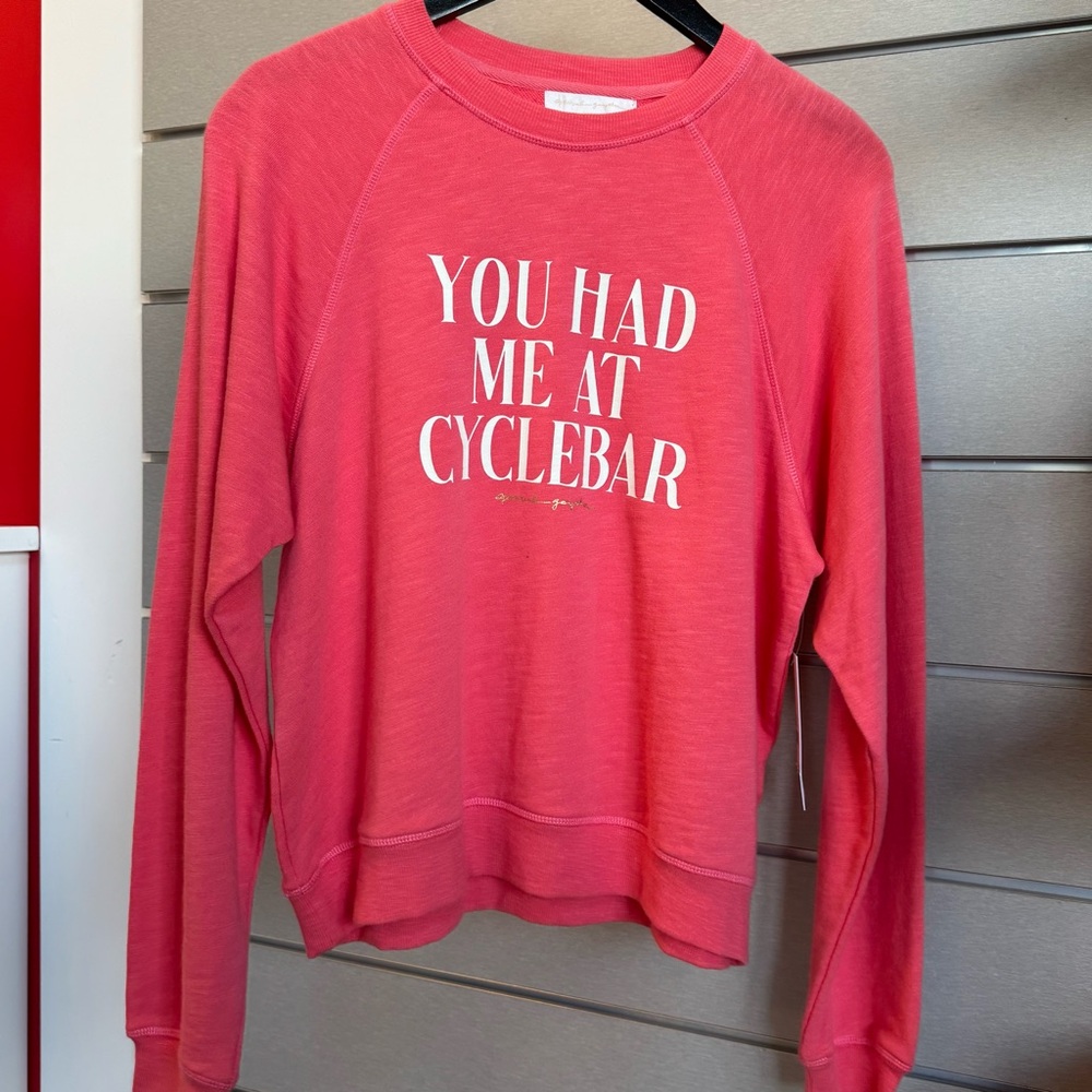 Spiritual Gangster Cyclebar Bridget Raglan Pullover